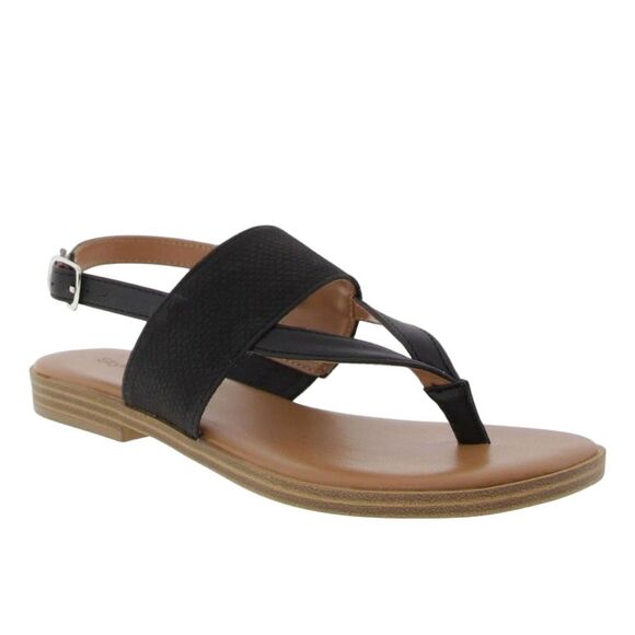 NEW Style & Co Sadie Sandals Faux Leather Thong Open Toe Size 10 - Picture 1 of 7